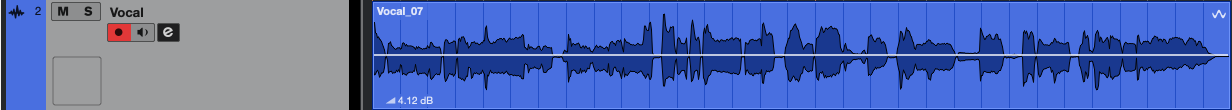 Vocal track 