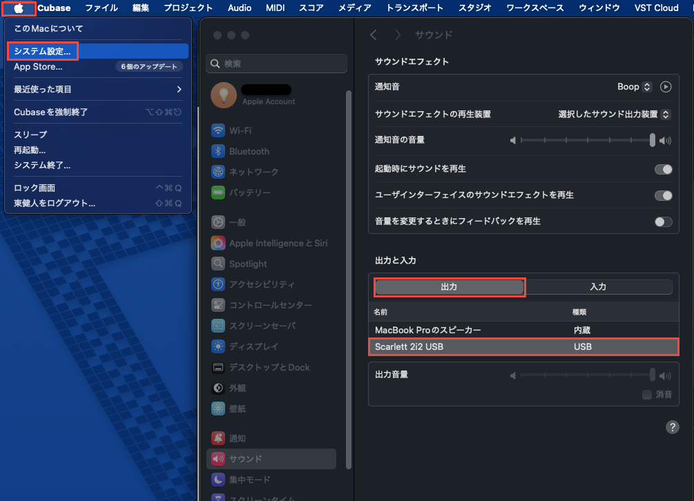 Mac システム設定