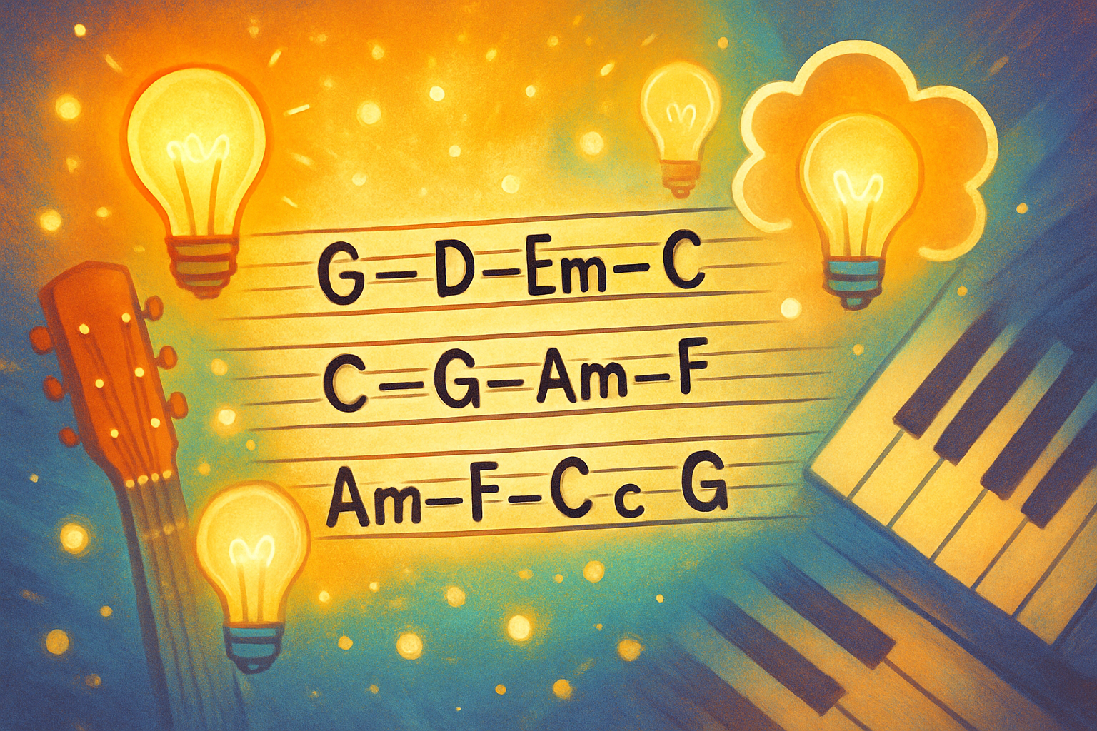 【作曲の壁を突破】コード進行が浮かばない時の“ひらめきリスト”アイキャッチ
